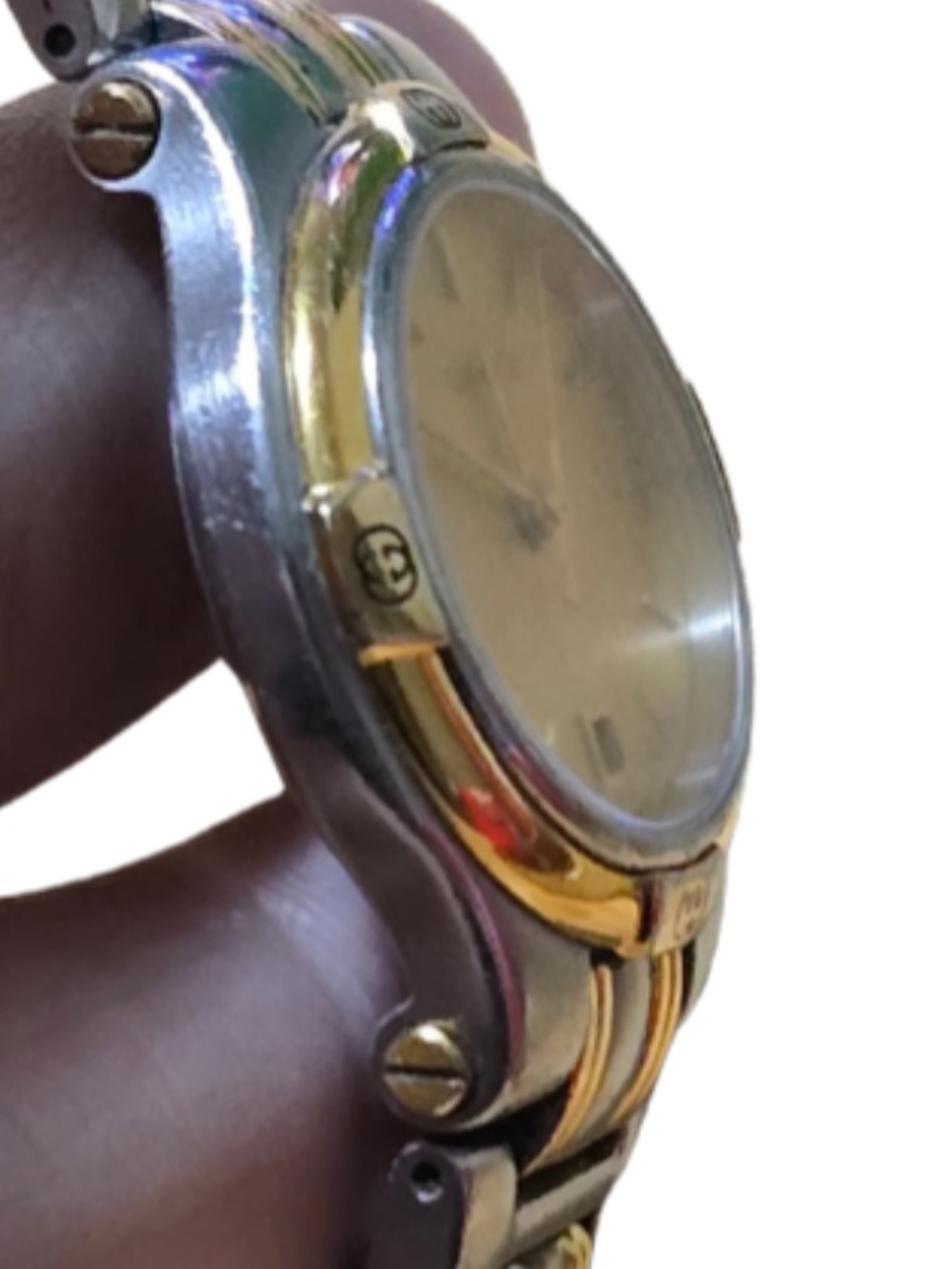 Vintage 90’s Gucci 9040L Two-Tone Swiss Quartz Ladies Watch - Gold Dial - Picture 15 of 16